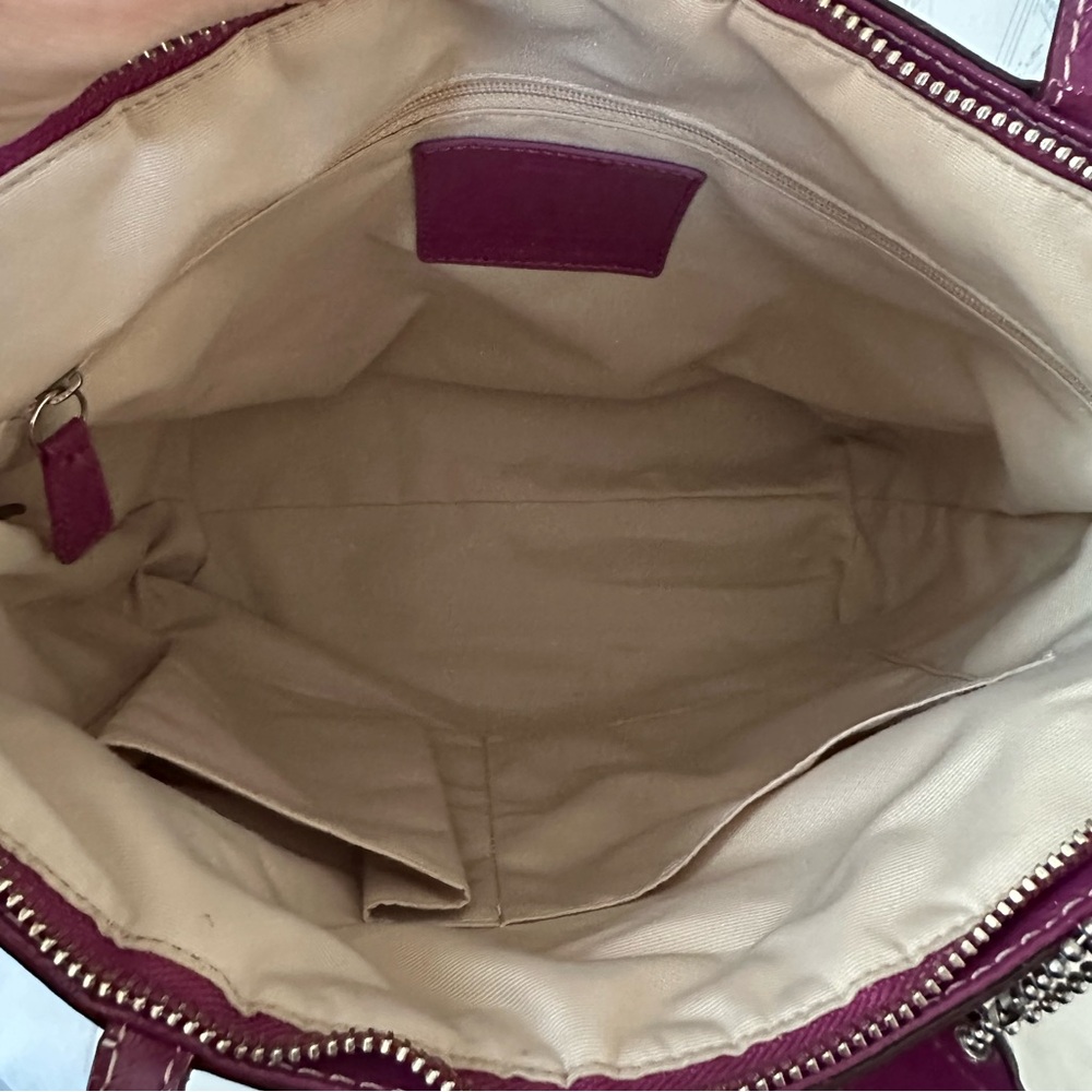 Coach Brown and Pink Tote with Signature Style - Picture 15 of 16
